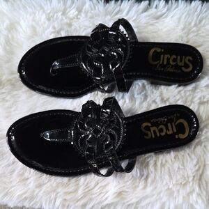 Circus by Sam Edelman Glossy Black Sandals
